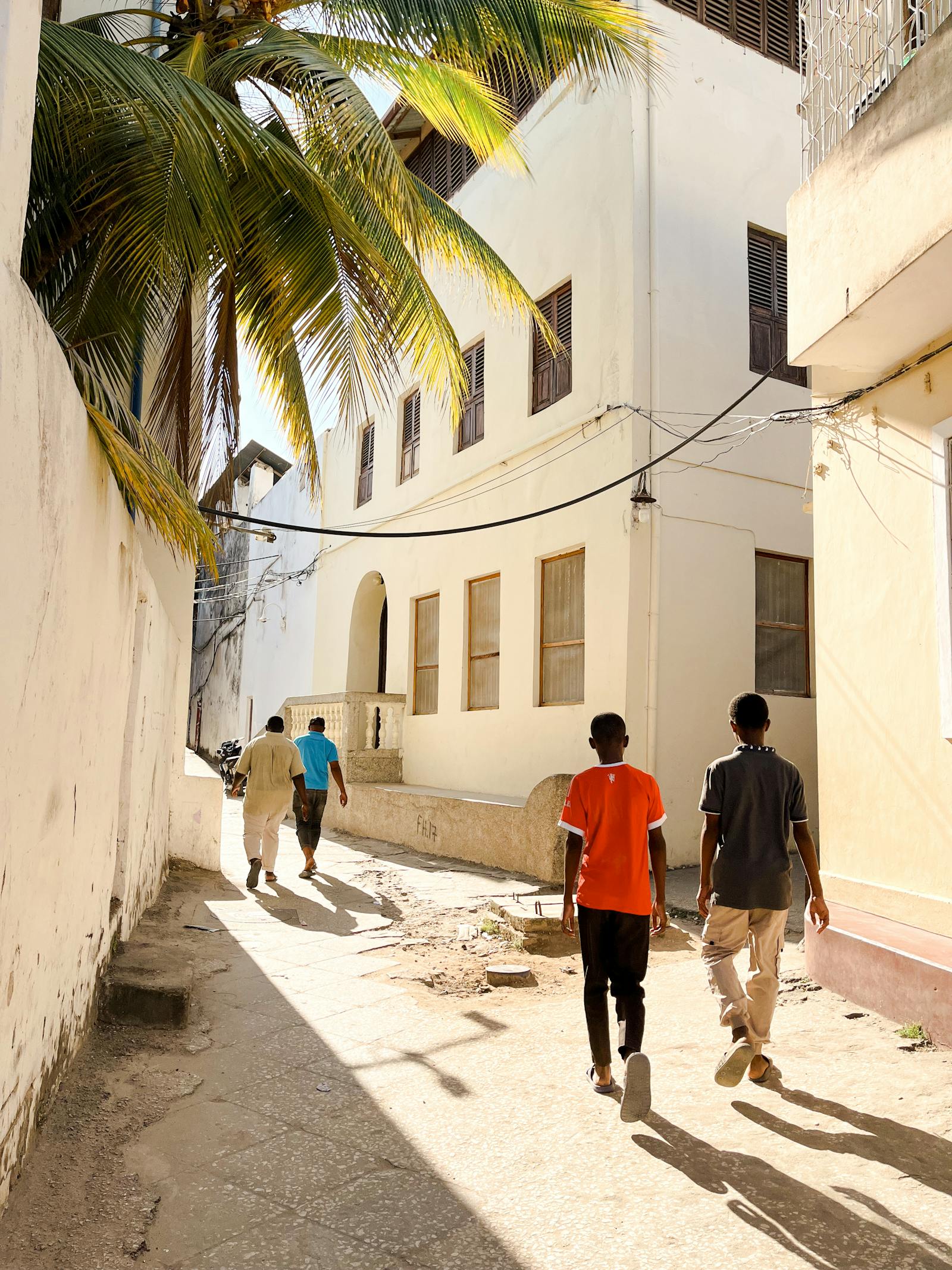 Stone Town street in Zanzibar